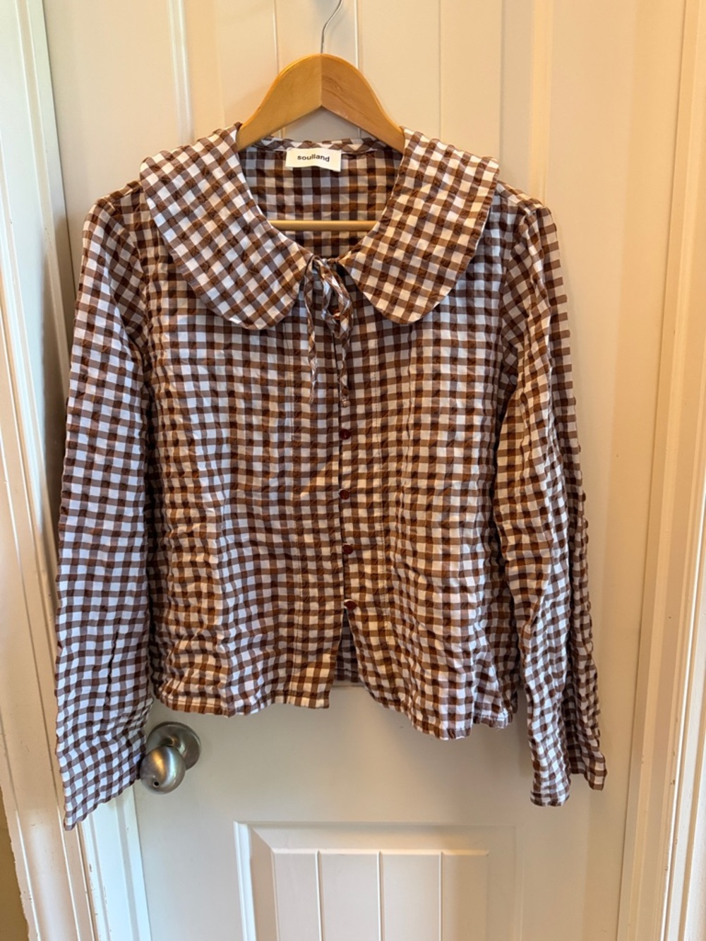Soulland gingham blouse